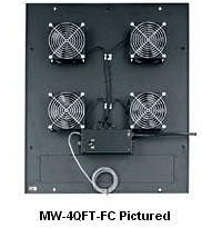 Integrated Top Fan Panels for Middle Atlantic Rack Enclosures