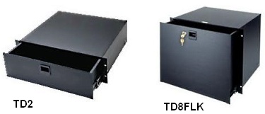 black powdercoat storage drawers