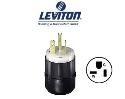 Picture of Leviton 5366-C - 20 AMP NEMA 5-20P Straight Blade Power Plug