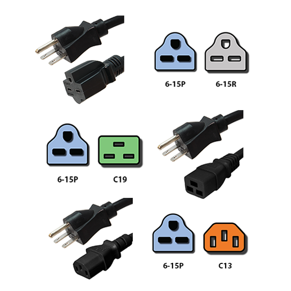 Power Cords And Adapters Custom AV Rack