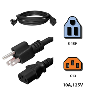 10A 5-15P to C13 - Custom A/V Rack