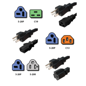 5-20P Power Cords - Custom A/V Rack