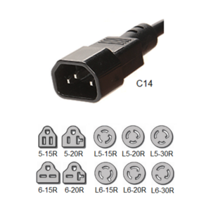 C14 Plug Adapters - Custom A/V Rack