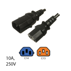 P-Lock C14 to C13 Power Cords - Custom A/V Rack