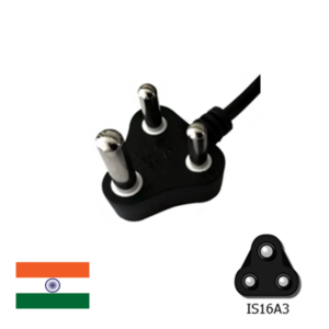 India (IS16A3) Power Cords - Custom A/V Rack