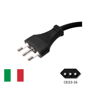 Italy (CEI23-16) Power Cords - Custom A/V Rack