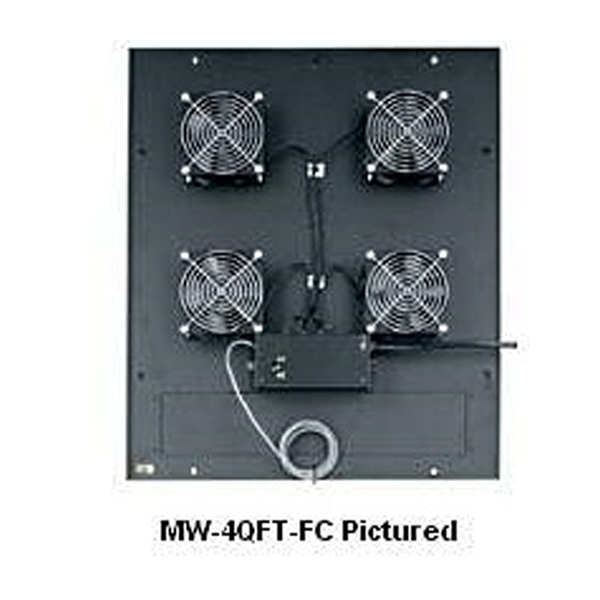 Integrated Top Fan Panels – Custom AV Rack